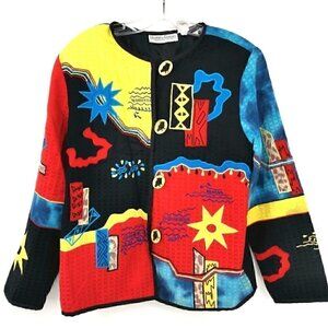 Draper's & Damon's Women's Vtg Funky Art Jacket